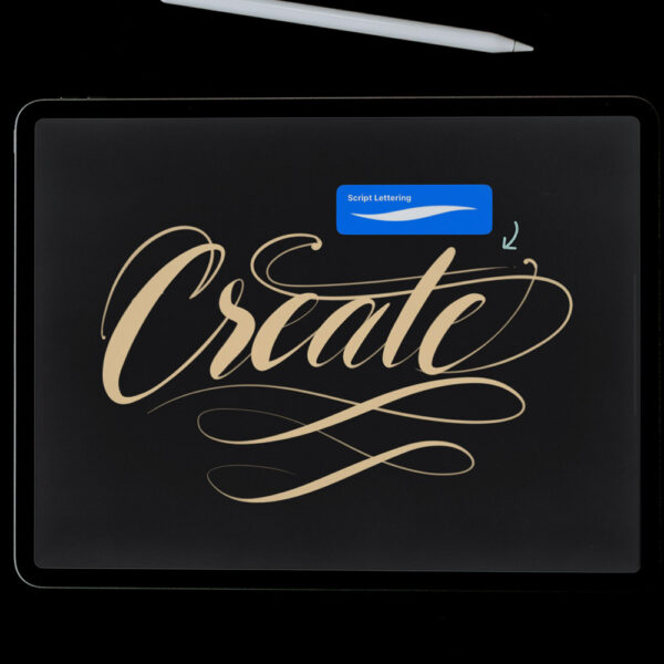 Lettering Starter Pack — 4 pinceles para arrancar en caligrafía digital